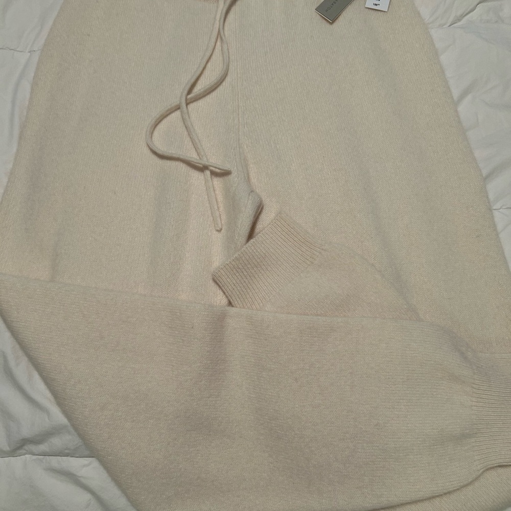 Aritzia Luxe Cream Cashmere Jogging Pants